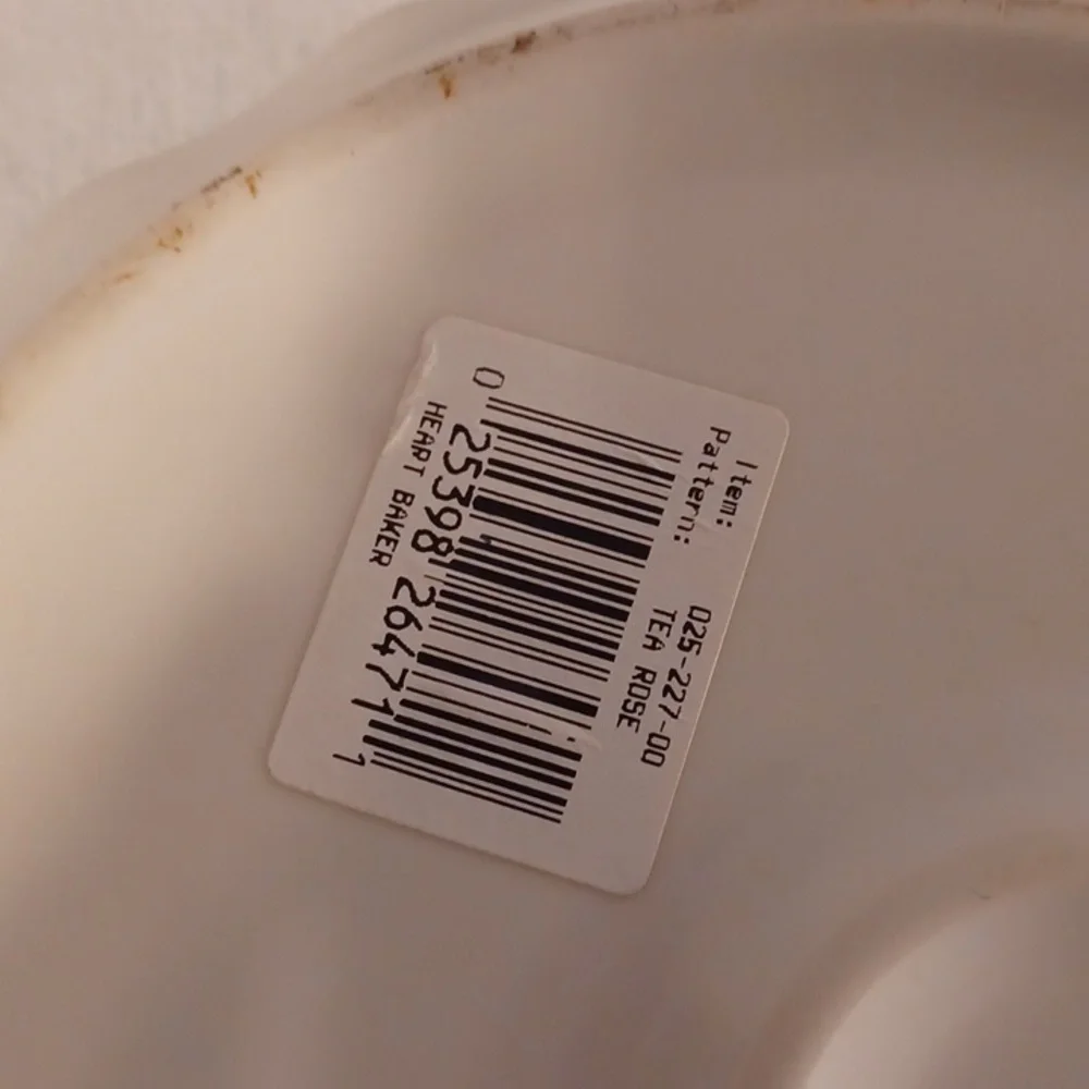 Heart-Shaped Floral Baking Dish Pfaltzgraff Oven And Microwave Safe⁰